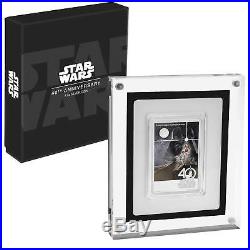2017 Star Wars New Hope Poster 1 Oz Silver Niue 40th Anniversary Poster coin Bar