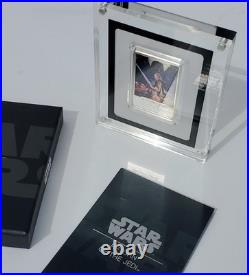 2017 Star Wars RETURN OF THE JEDI Poster 1oz Silver Proof Colorized Coin LE