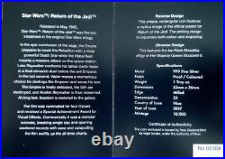 2017 Star Wars RETURN OF THE JEDI Poster 1oz Silver Proof Colorized Coin LE