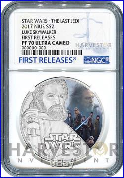 2017 Star Wars The Last Jedi Complete 3-coin Set Ngc Pf70 First Releases