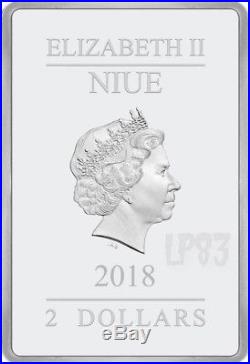 2018 1 Oz Silver $2 GLOW IN THE DARK EL BIEN Y EL MAL Coin, Niue