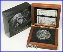 2018 2Oz Silver Niue $5 WHITE HORSE, Four Horseman of The Apocalypse Coin