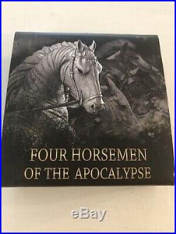 2018 2 Oz Silver Niue $5 WHITE HORSE, Four horseman Of The Apocalypse Coin