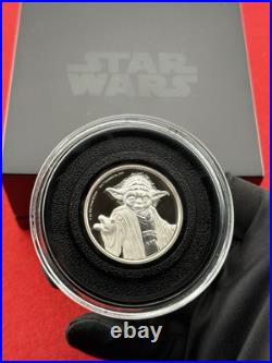 2018 $5 Niue Star Wars Yoda 2 oz Silver Ultra High Relief Proof Coin in OGP 2018 $5 Niue Star Wars Yoda 2 oz Silver Ultra High Relief Proof Coin in OGP