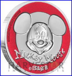 2018 Disney Mickey Mouse Club Ultra High Relief 2 Oz. Silver Coin Ogp Coa