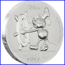 2018 Mickey Mouse 90th Anniversary Ultra High Relief 2oz $5 Silver Coin OGP/COA