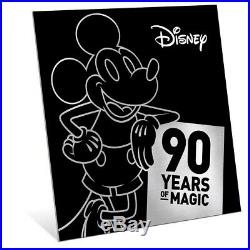 2018 Mickey Mouse 90th Anniversary Ultra High Relief 2oz $5 Silver Coin OGP/COA