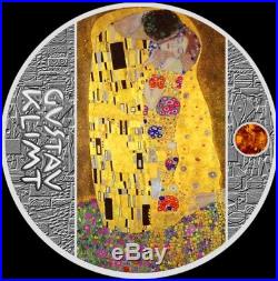 2018 Niue $1 THE KISS Gustav Klimt Golden Five Silver Coin