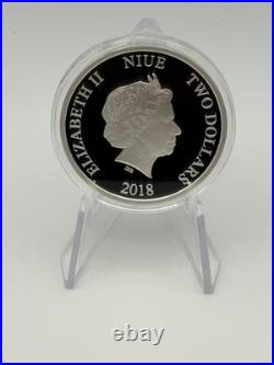 2018 Niue $2 Solo a Star Wars Story 1 oz Proof Colorized Silver Coin in OGP