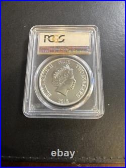 2018 Niue $2 Star Wars Stormtrooper 1 Oz Silver Pcgs Ms69 First Day Of Issue