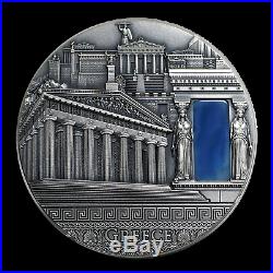 2018 Niue 2 oz Antique Silver Greece Imperial Art Coin SKU#191501