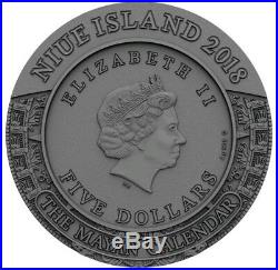 2018 Niue $5 Ancient Calendars MAYAN CALENDAR 2 Oz Silver Coin