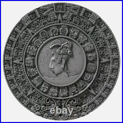 2018 Niue $5 MAYAN CALENDAR Archeology Symbolism 2oz. 999 Silver Coin, Box & COA