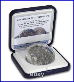 2018 Niue Dark Beauties Cassandra 50g Silver Antiqued Coin with Mintage of 500