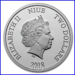 2018 Niue Despicable Me Minions Merry Christmas 1 oz Silver Proof Coin with COA
