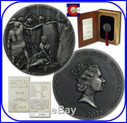 2018 Niue Jesus Scourged 2 oz Silver Coin with COA & packaging - Biblical Series