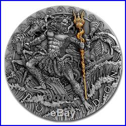 2018 Niue Poseidon Ultra High Relief Silver Coin Gods Series (2 Of 3)