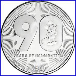 2018 Niue Silver Disney Mickey 90th Ann 1 oz $2 1 Roll 25 Coins in Mint Tube
