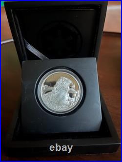 2018 Niue Star Wars Jabba The Hutt 1oz. 999 Silver Coin With COA and OGP
