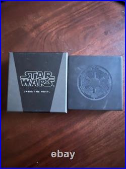 2018 Niue Star Wars Jabba The Hutt 1oz. 999 Silver Coin With COA and OGP