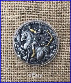2018 Niue WHITE HORSE Four Horsemen of the Apocalypse 2oz $5 Silver Coin