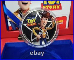 2018 Niue Woody Silver Proof Coin OGP Box & COA Toy Story 2018 Niue Woody Silver Proof Coin OGP Box & COA Toy Story