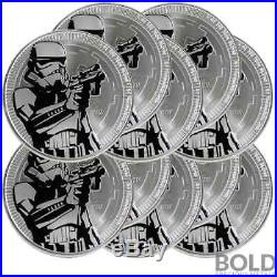 2018 Silver Niue Star Wars Stormtrooper 1 oz $2 Coin. 999 BU (10 Coins)