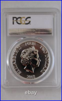 2018 Star Wars Stormtrooper 1oz Silver $2 NIUE First Day of Issue PCGS MS69