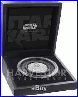 2018 Star Wars Stormtrooper Ultra High Relief 2 Oz. Silver Coin Niue Ogp