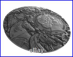 2018 White Horse- Four Horsemen Of Apocalypse High Relief 2 Oz Silver Coin Niue