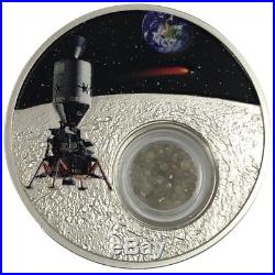 2019 1 Oz PROOF Nieu $1 DIAMOND 50Th ANNIV Of The Moon Landing Coin