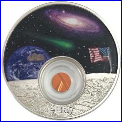 2019 1 Oz PROOF Silver Niue $2 50th ANNIV. OF THE MOON LANDING Coin