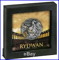 2019 2 Oz Silver $5 Niue CHARIOT Rydwan Warfare, Antique Finish Coin