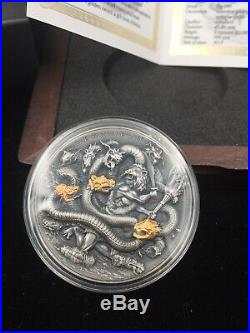 2019 2 Oz Silver Niue $5 TWELVE LABOURS OF HERCULES Lernaean Hydra Coin