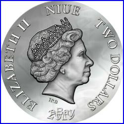 2019 50g Silver Niue $2 EVANESCA Dark Beauties Coin