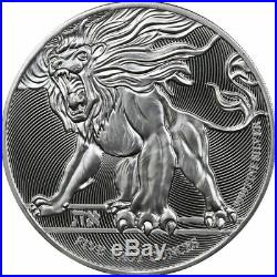 2019 5 oz. 9999 Fine Silver Coin Roaring Lion-Niue-BU- High Relief-Protected