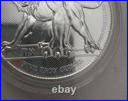 2019 Niue $10 Judah Roaring Lion 5 oz. 9999 Silver BU Coin (Encased) Minted 1000