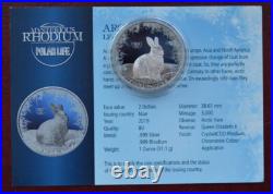 2019 Niue $2 Arctic Hare 1 Oz Silver Colored Coin Polar Wildlife Fauna WWF RARE 2019 Niue $2 Arctic Hare 1 Oz Silver Colored Coin Polar Wildlife Fauna WWF RARE