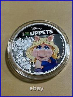2019 Niue 2 Dollars Muppets Miss Piggy Colorized Silver Proof Coin