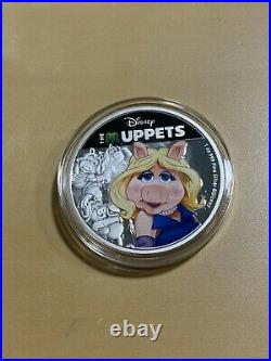 2019 Niue 2 Dollars Muppets Miss Piggy Colorized Silver Proof Coin