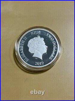 2019 Niue 2 Dollars Muppets Miss Piggy Colorized Silver Proof Coin