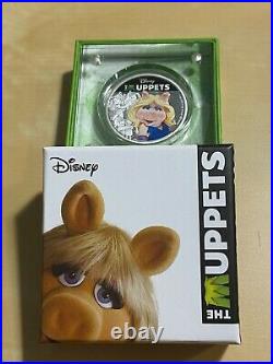 2019 Niue 2 Dollars Muppets Miss Piggy Colorized Silver Proof Coin