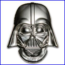 2019 Niue 2 oz Silver $5 Star Wars Darth Vader Helmet UHR SKU#197592