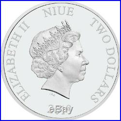 2019 Niue Silver $2 Disney Sleeping Beauty 60th Anniversary PF70 UC FR NGC Coin