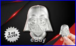 2019 Niue Silver $5 Star Wars Darth Vader Helmet UHR MS 70 FR NGC Coin