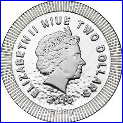 2019 Niue Silver Owl of Athena Stackables 1oz. 999 Silver Coin 100pc