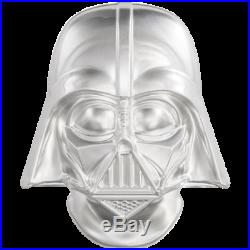 2019 Niue Star Wars Darth Vader 3D Helmet 2 oz. 999 Silver $5 Coin 5,000 Made