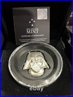 2019 Niue Star Wars Darth Vader Helmet #246 of 5000 UHR 2 oz. 999 Silver Coin