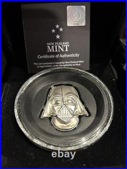 2019 Niue Star Wars Darth Vader Helmet #246 of 5000 UHR 2 oz. 999 Silver Coin