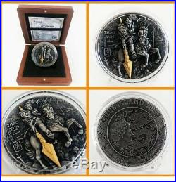 2019 Niue Zhao Yun Ancient Chinese Warrior 2 oz Silver Coin with BOX COA In Hand
